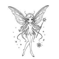 Celestial Boho Dreams – Fantasy Fairy Coloring Pages (4 Prints)